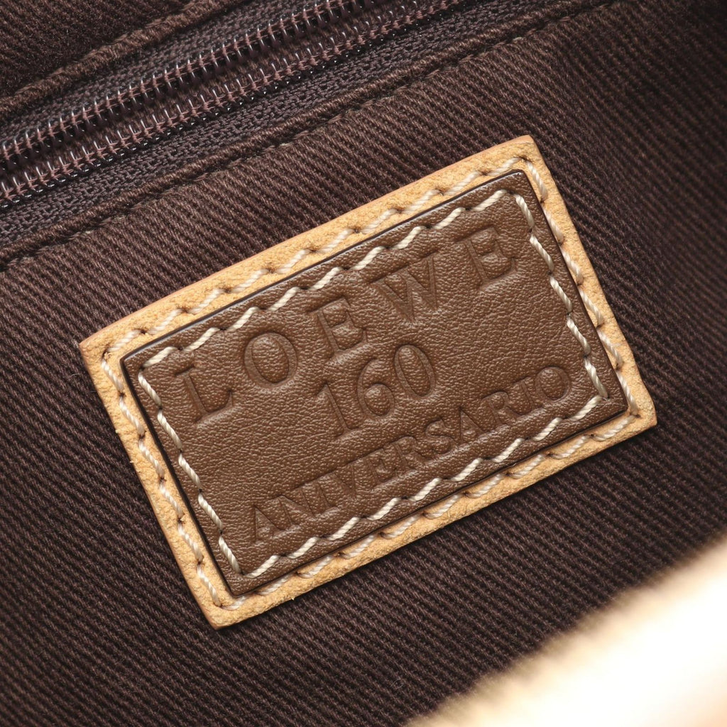 Loewe Shoulder Bag 160 Aniversario Beige Canvas Suede 160 — view 4