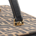 Fendi Handbag Zucca Brown Dark Canvas Leather 2-Way Vanity — view 6