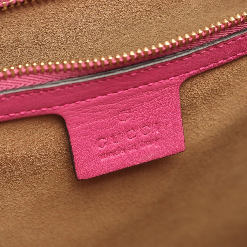 Gucci Handbag 2-Way Red Pink Purple Leather — view 4