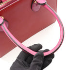 Gucci Handbag 2-Way Red Pink Purple Leather — view 8