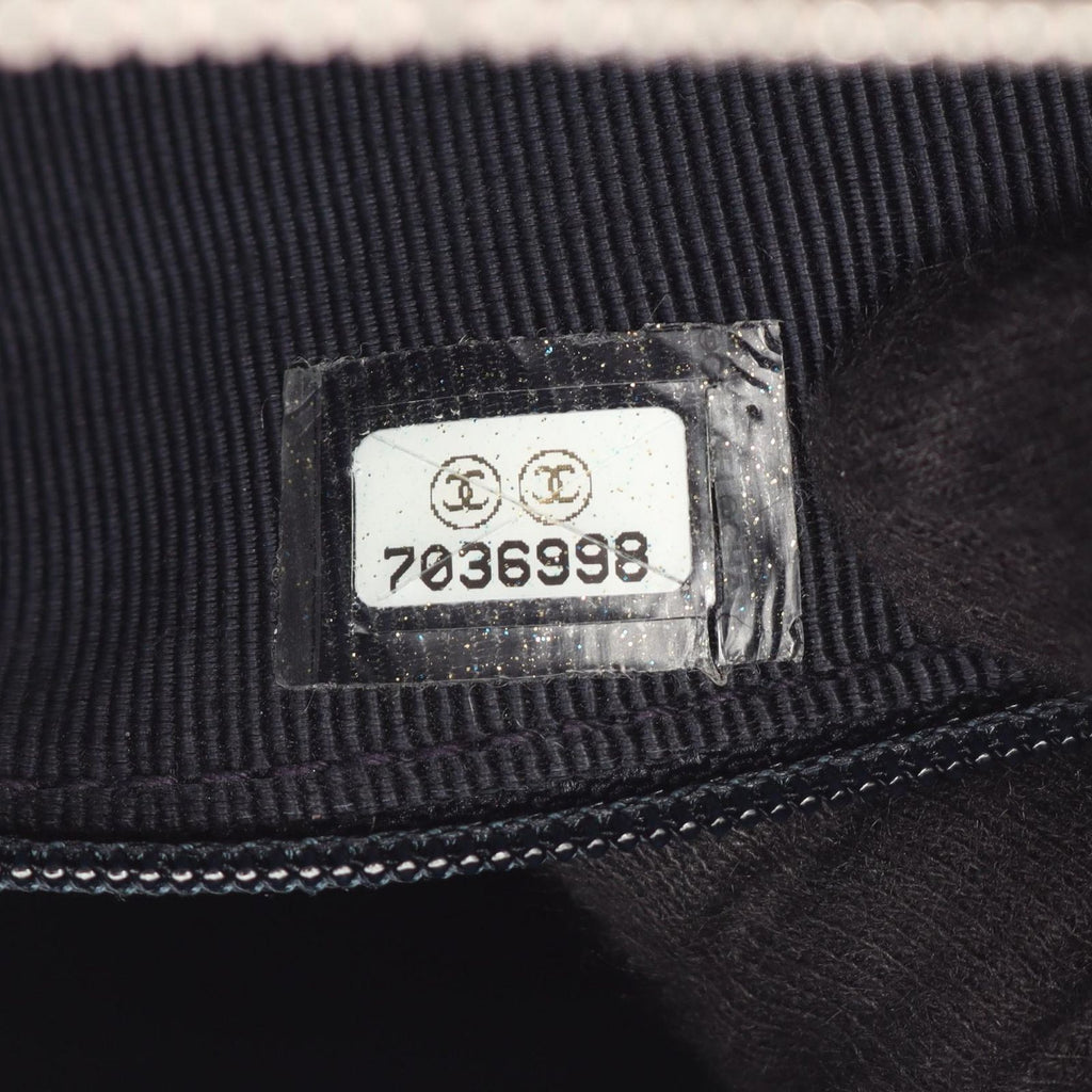 Chanel Shoulder Bag Choco Bar Wild Stitch Navy Leather Chain — view 5