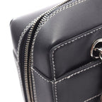 Chanel Shoulder Bag Choco Bar Wild Stitch Navy Leather Chain — view 7