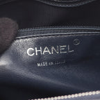Chanel Shoulder Bag Choco Bar Wild Stitch Navy Leather Chain — view 4