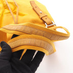 Saint Laurent Yves Rive Gauche Tote Kahala Yellow Canvas Leather — view 7