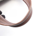 Celine Tote Paris Macadam Brown Beige Blue Denim Leather Hand — view 7