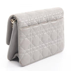 Dior Shoulder Bag Miss Dior Cannage Gray Leather Chain — view 2