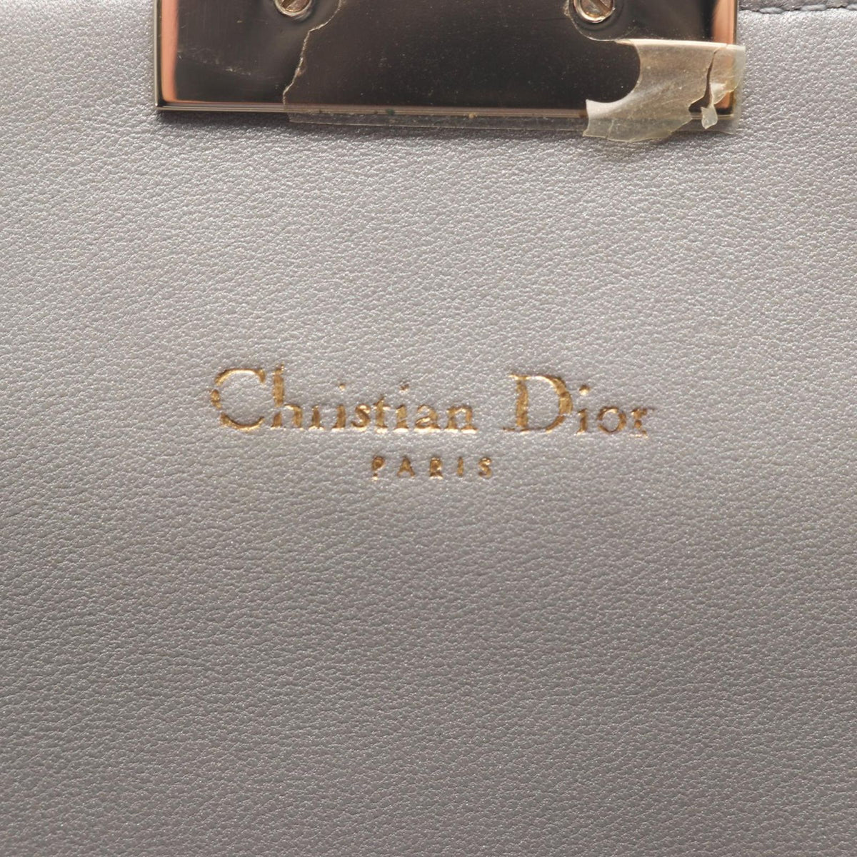 Dior Shoulder Bag Miss Dior Cannage Gray Leather Chain — view 5