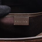 Celine Handbag Macadam Brown Suede Leather — view 4