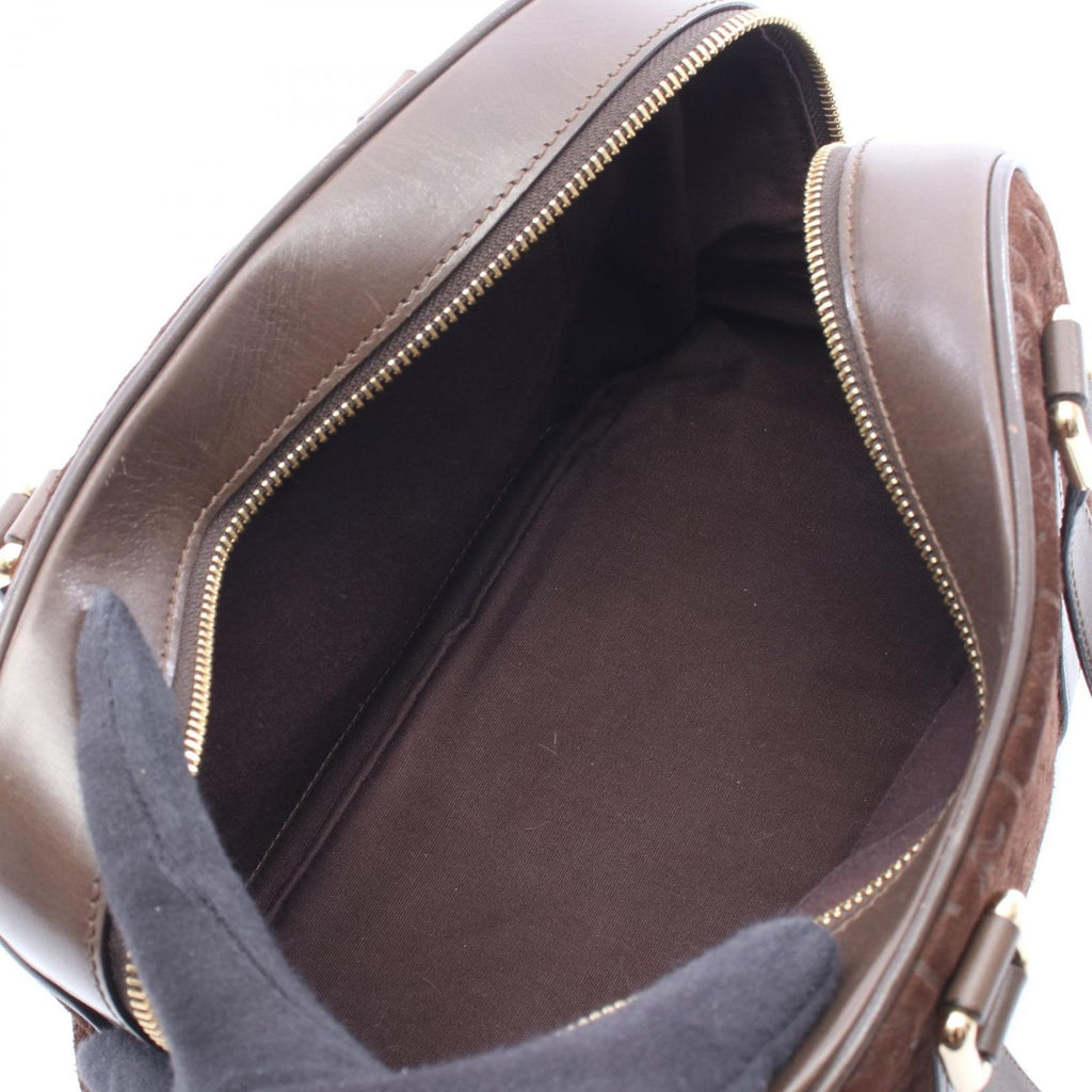 Celine Handbag Macadam Brown Suede Leather — view 3
