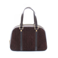 Celine Handbag Macadam Brown Suede Leather