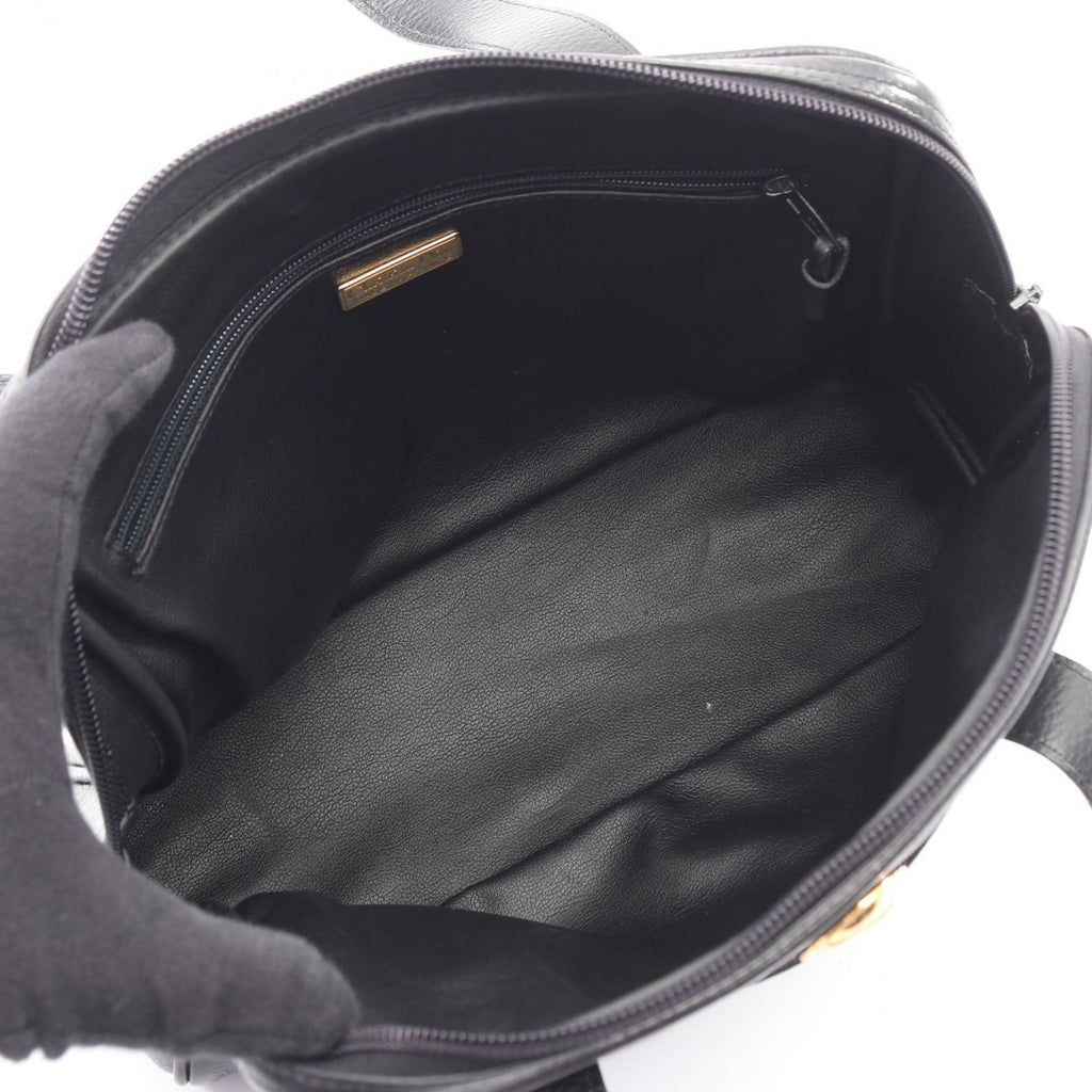 Dior Handbag CD 2-Way Black Leather CD Logo Hand — view 3