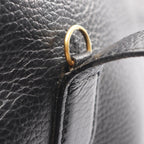 Dior Handbag CD 2-Way Black Leather CD Logo Hand — view 8