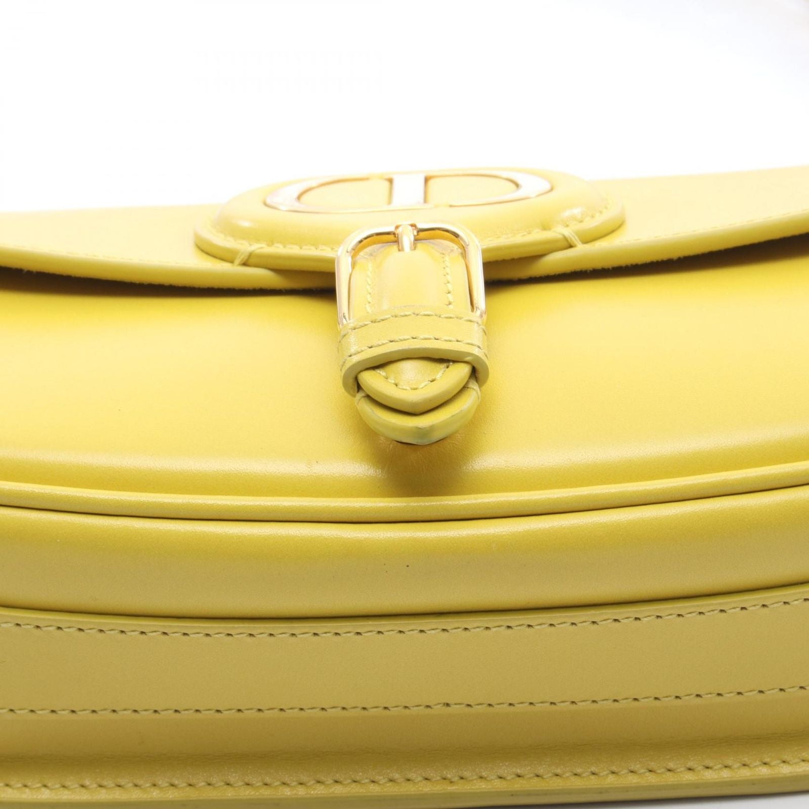 Dior Shoulder Bag Bobi East Waist Yellow Leather — view 6