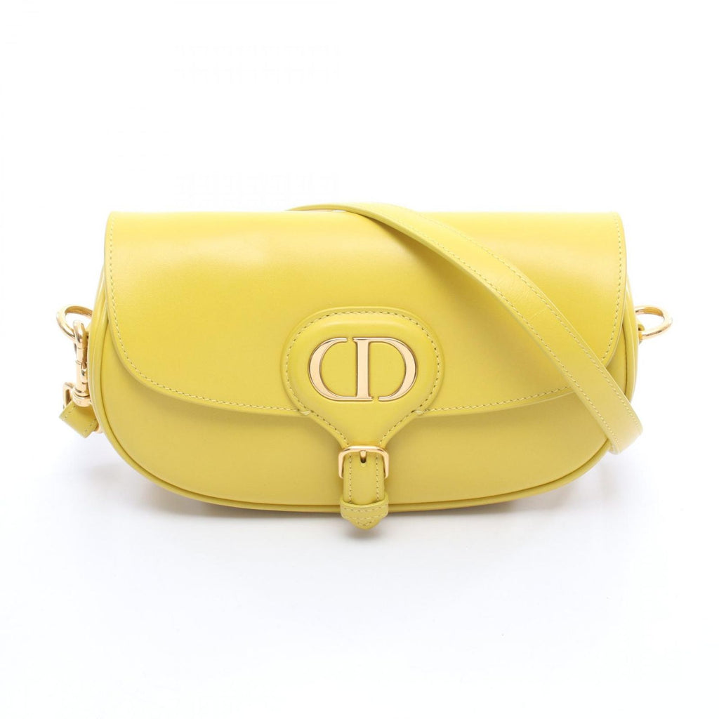 Dior Shoulder Bag Bobi East Waist Yellow Leather