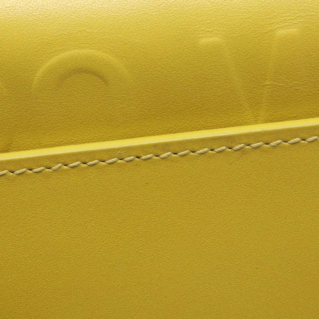 Dior Shoulder Bag Bobi East Waist Yellow Leather — view 7