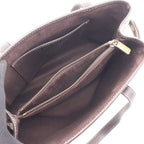 Celine Handbag Macadam Beige Canvas Leather — view 3