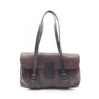 Gucci Tote Black Dark Brown Leather Shoulder