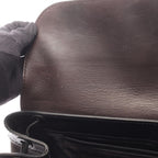 Gucci Tote Black Dark Brown Leather Shoulder — view 7