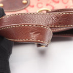 Celine Handbag Macadam Red Canvas Leather — view 7