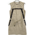 Hermes Leather Cotton Contrast Belt Sleeveless 36