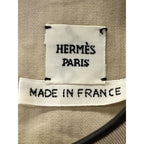 Hermes Leather Cotton Contrast Belt Sleeveless 36 — view 3