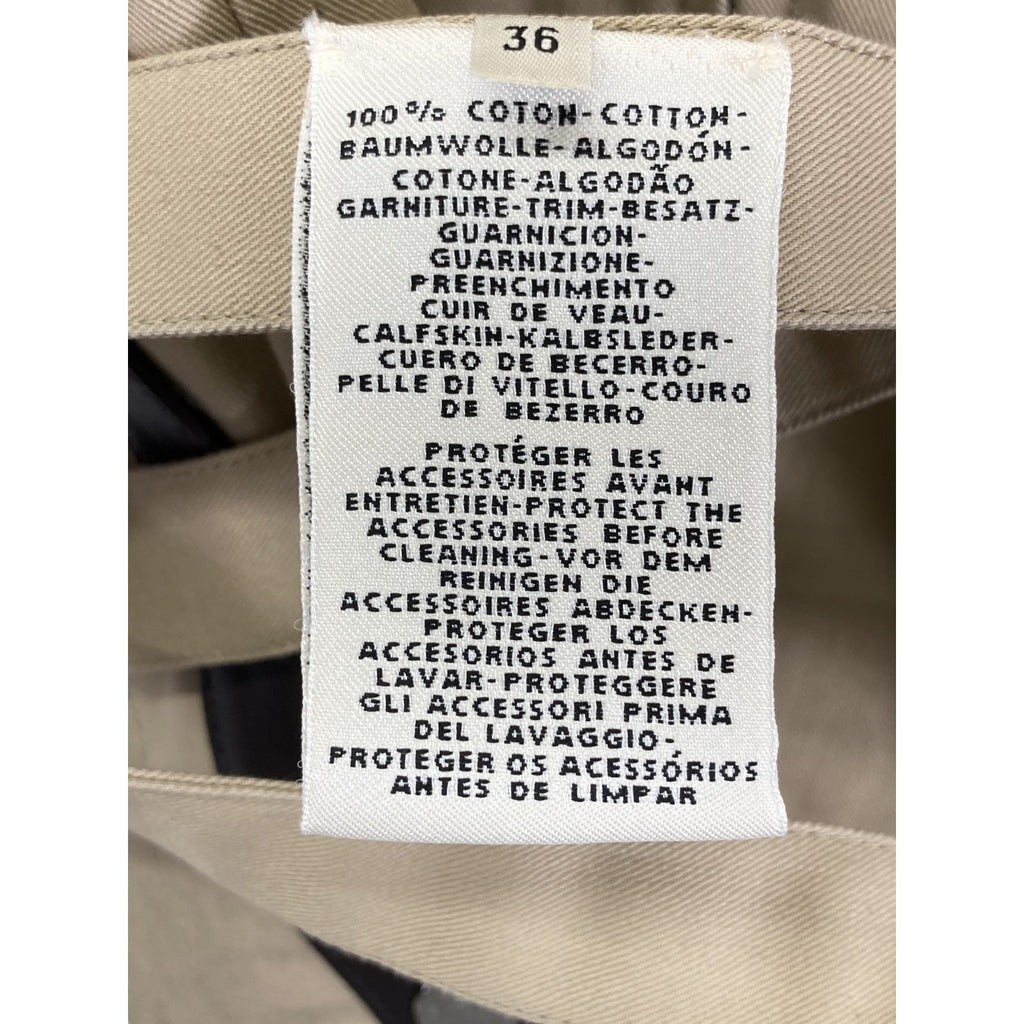 Hermes Leather Cotton Contrast Belt Sleeveless 36 — view 4