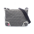 Fendi Shoulder Bag Zucchino Black Canvas Leather Zucchini