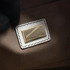 Fendi Shoulder Bag Zucchino Black Canvas Leather Zucchini — view 4