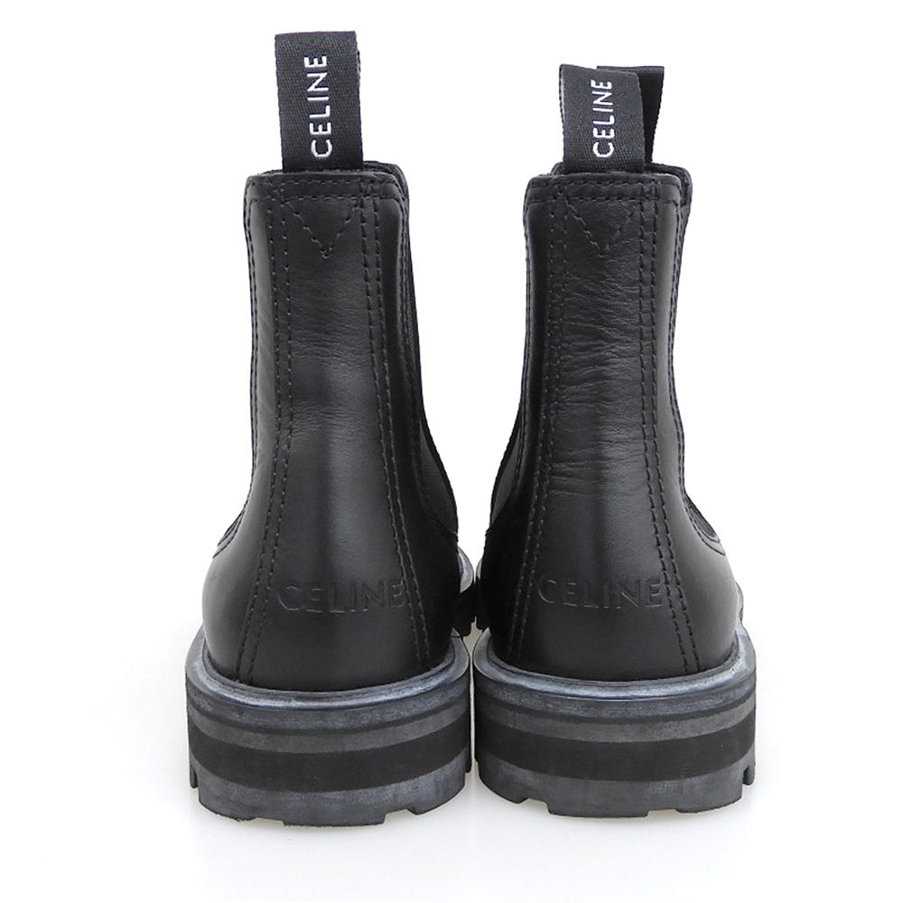Celine Margaret Chelsea Boots Side Gore Shoes Black — view 5