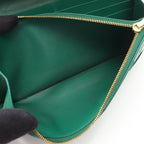 Bottega Veneta Bifold Wallet Cassette Maxi Intrecciato Green Leather — view 5