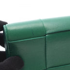 Bottega Veneta Bifold Wallet Cassette Maxi Intrecciato Green Leather — view 6