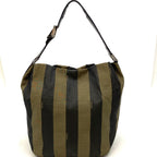 Fendi Pecan Pattern Bag Nylon Brown — view 2