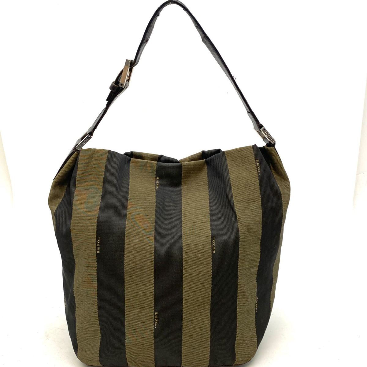 Fendi Pecan Pattern Bag Nylon Brown — view 2