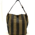 Fendi Pecan Pattern Bag Nylon Brown