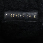 Chanel CC Logo Print Canvas Back Boa Short Boots 36c — view 7