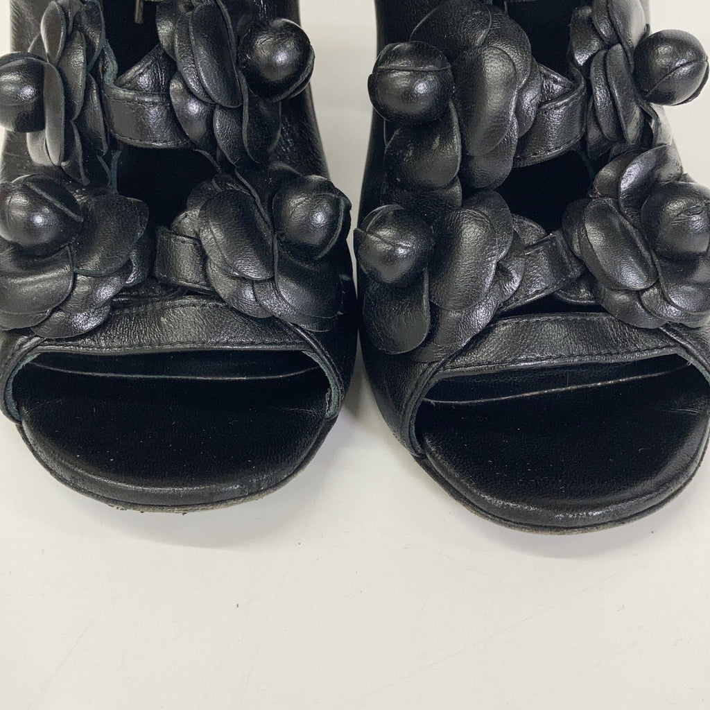 Chanel Leather Camellia Boot — view 7