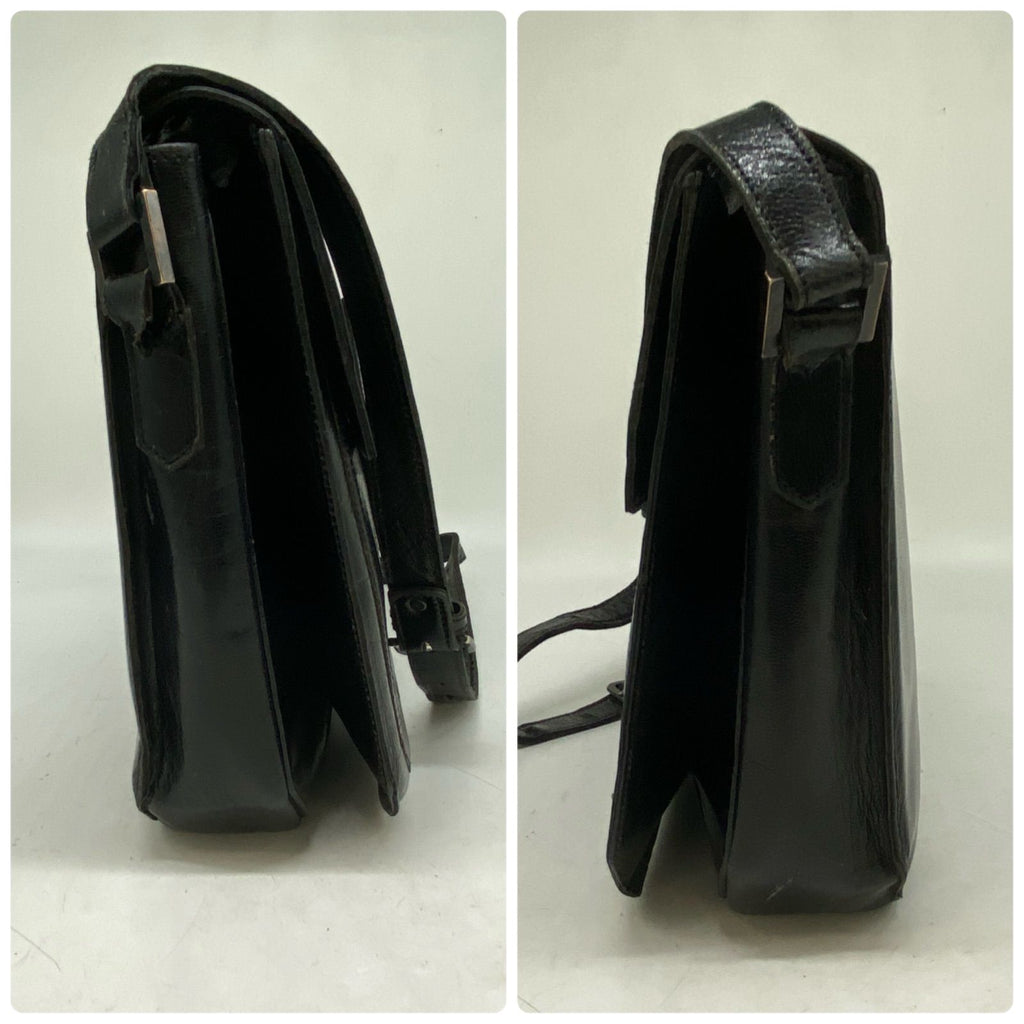 Saint Laurent Yves Shoulder Bag YSL Leather Black — view 4