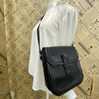 Saint Laurent Yves Shoulder Bag YSL Leather Black — view 7