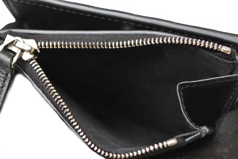 Gucci Mini Wallet Folded Micro Guccissima Black — view 8