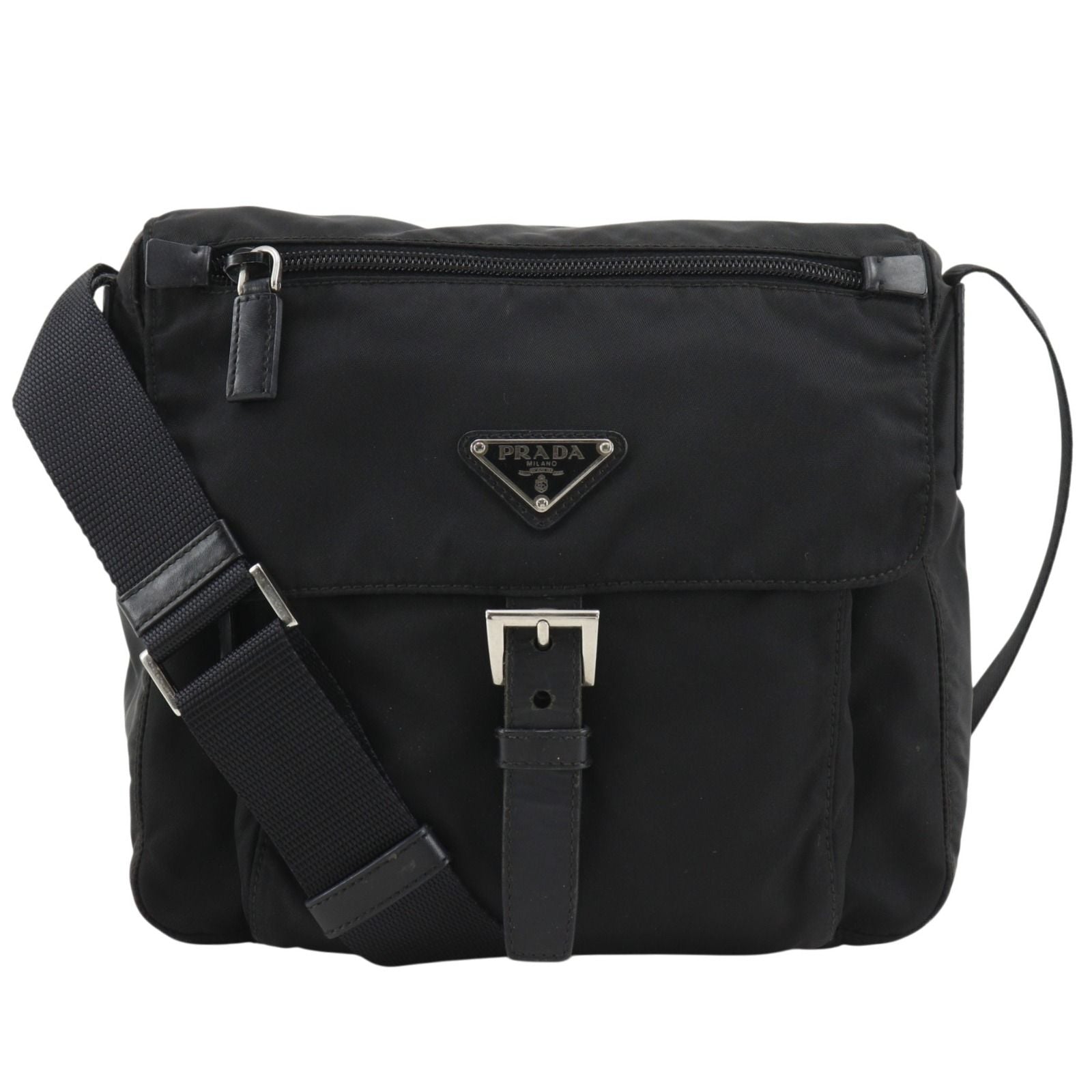 Prada Nylon Black LadyShoulder Shoulder Bag