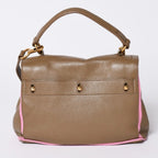 Saint Laurent Muse Two Shoulder Bag Beige Pink Leather Gold — view 2