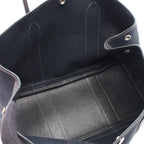 Hermes Tote Garden Party PM Black Leather Canvas — view 3