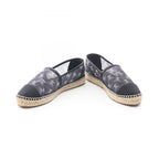 Chanel CC Logo Espadrilles Mesh Slip Ons Navy Slipper — view 3