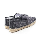 Chanel CC Logo Espadrilles Mesh Slip Ons Navy Slipper — view 2