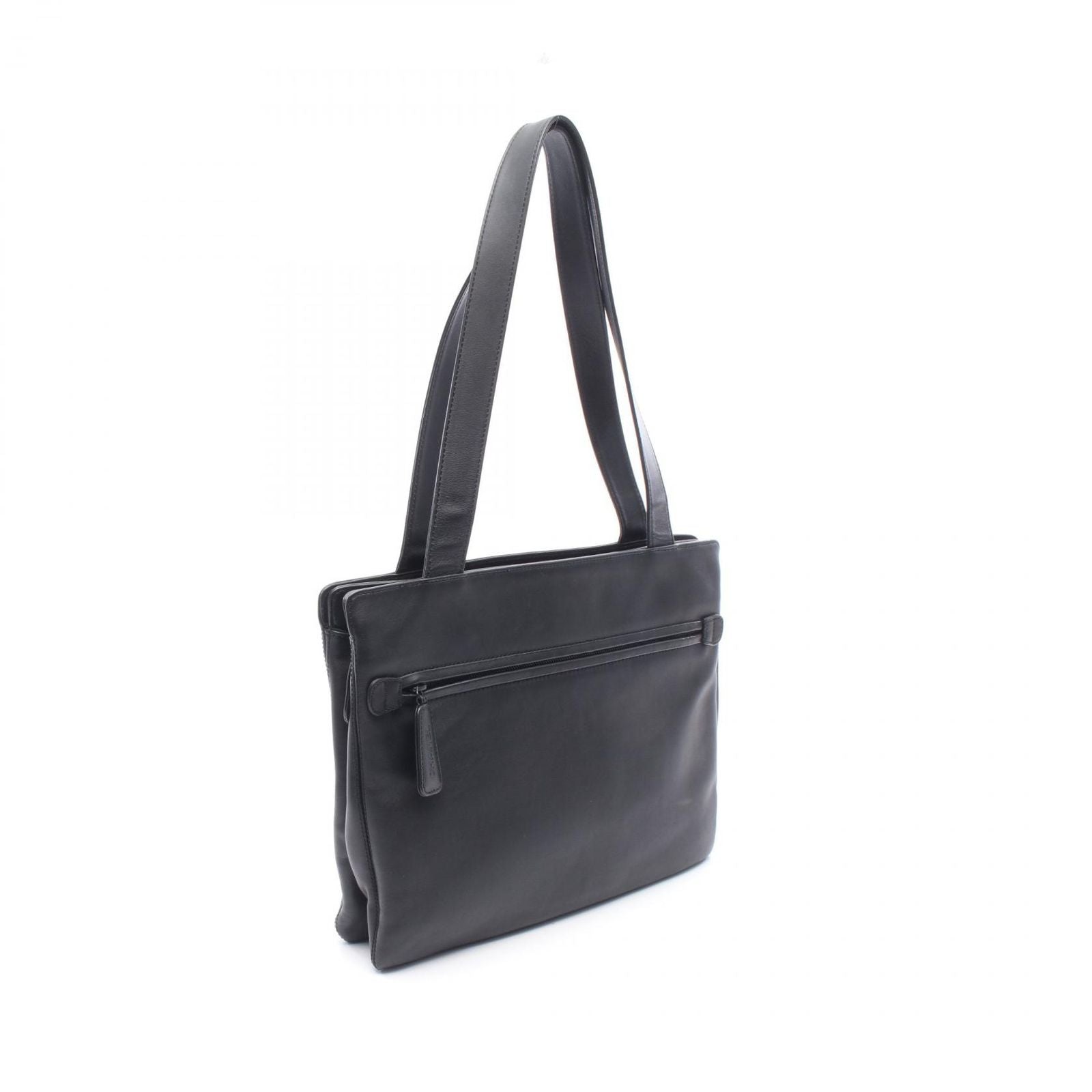 Chanel Tote CC Logo Black Lambskin — view 2