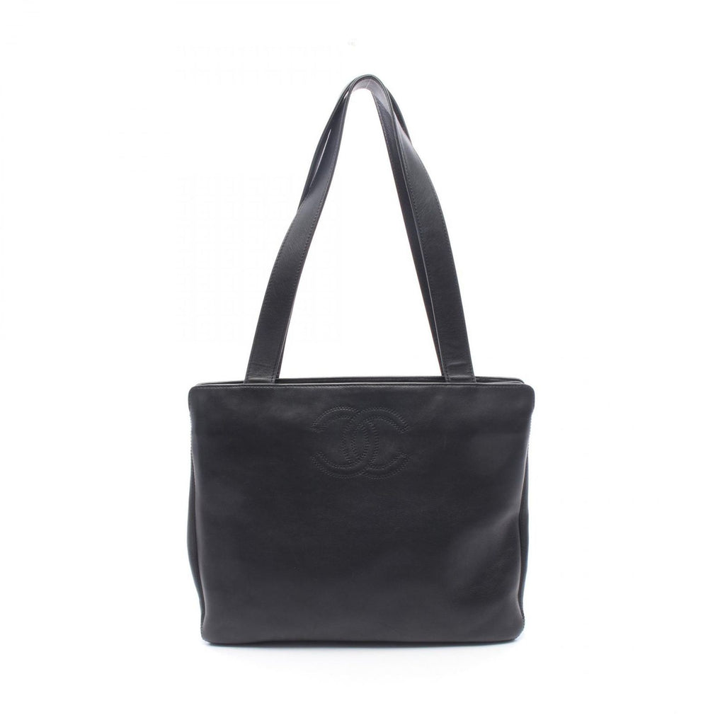 Chanel Tote CC Logo Black Lambskin