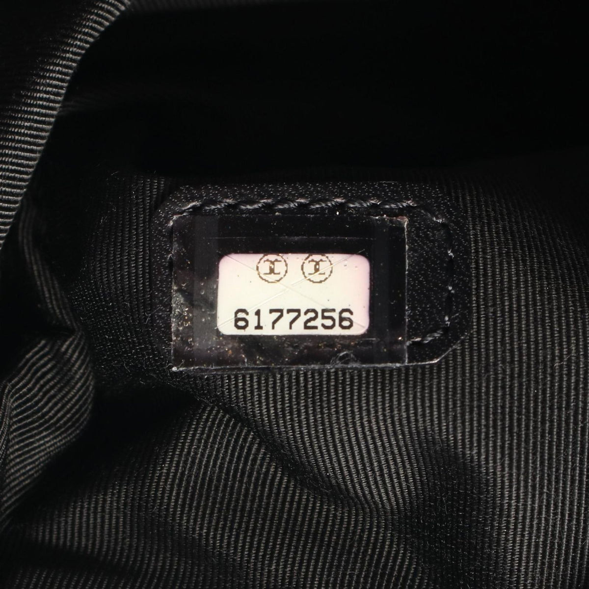 Chanel Tote CC Logo Black Lambskin — view 5