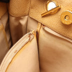 Chanel Tote Quilted Beige Caviar Leather — view 6