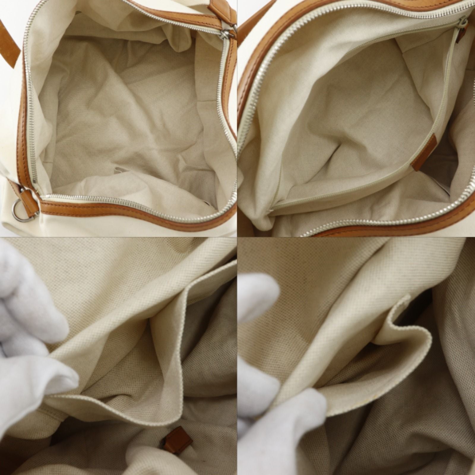 Gucci line 2-Way Shoulder Canvas Owhite Travel Bag — view 6