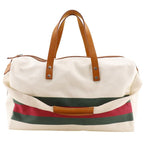 Gucci line 2-Way Shoulder Canvas Owhite Travel Bag